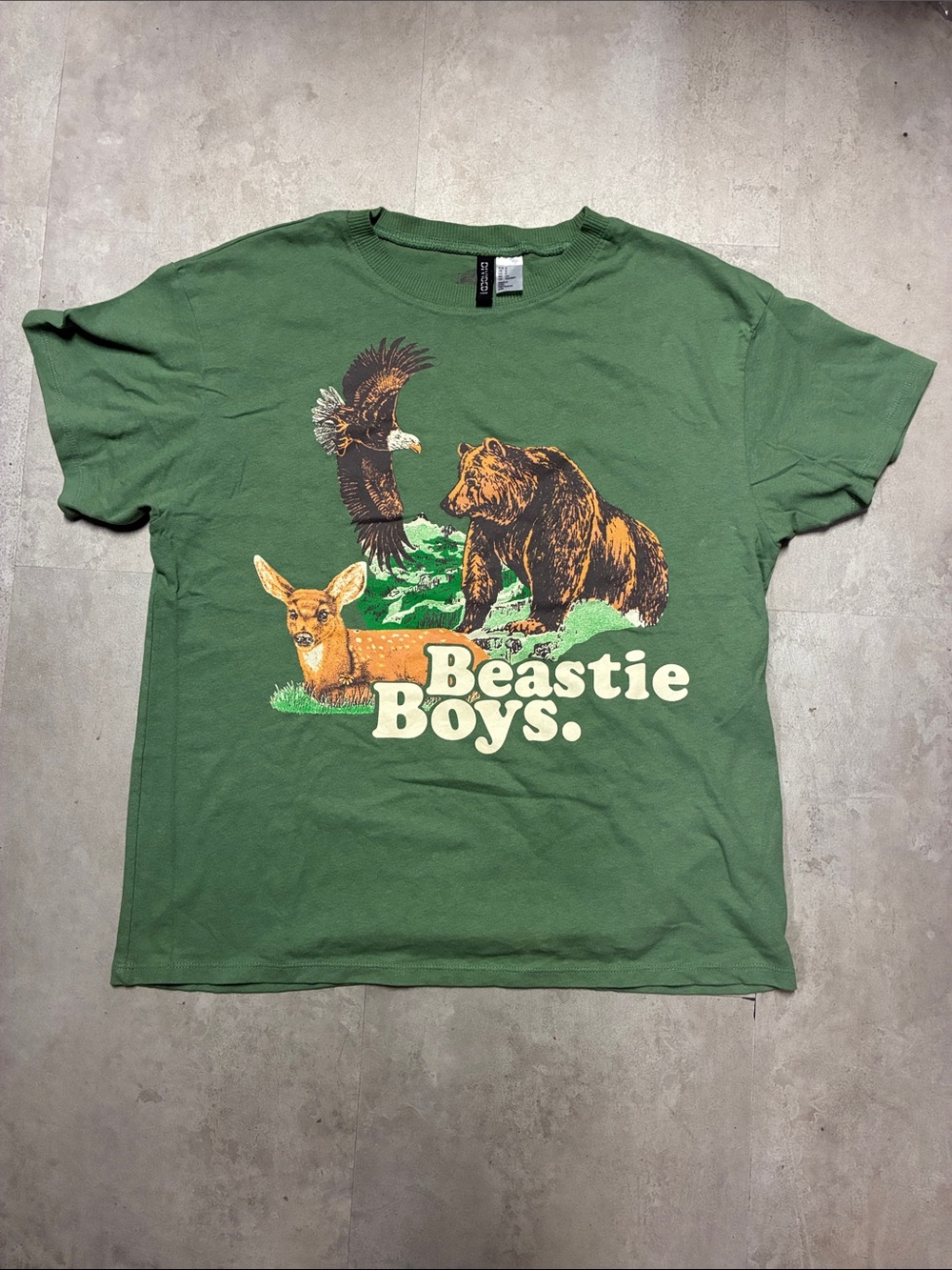 Beastie Boys Green Graphic Tee for Kids